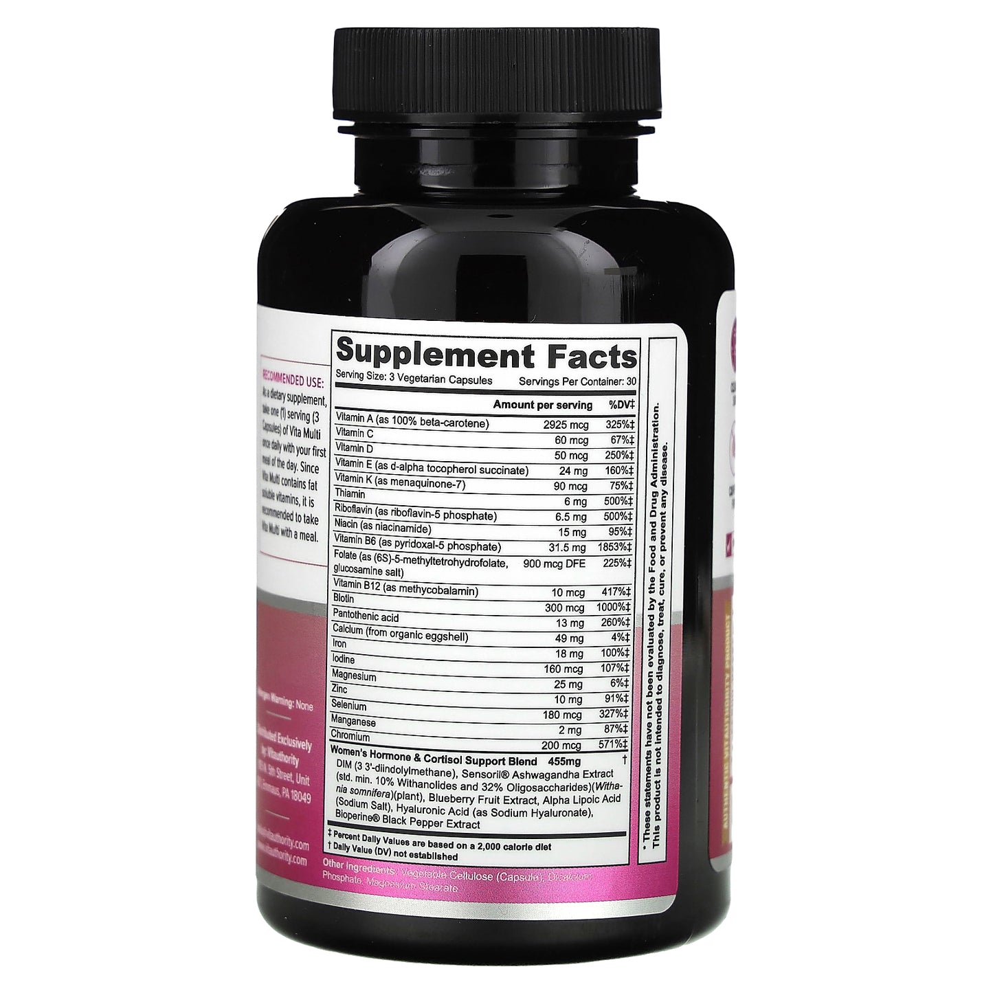 Vitauthority, Vita Multi, Women's Multivitamin, 90 Vegetarian Capsules