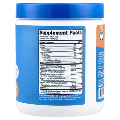 Nutricost, NutriZen®, Focus, Adaptogenic Mushroom Drink, Vanilla Chai, 8.6 oz (240 g)