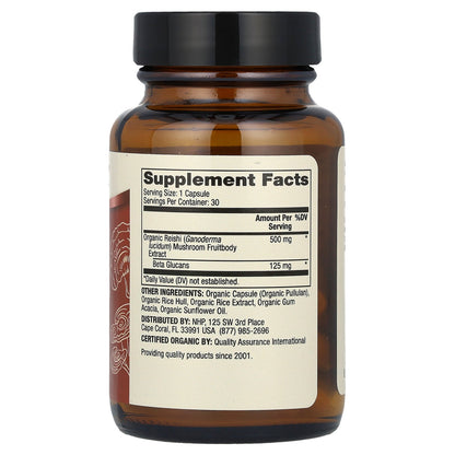 Dr. Mercola, Organic Reishi Mushroom Extract, 30 Capsules