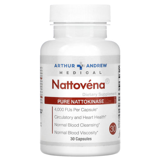 Arthur Andrew Medical, Nattovena, Pure Nattokinase, 4,000 FUs, 30 Capsules