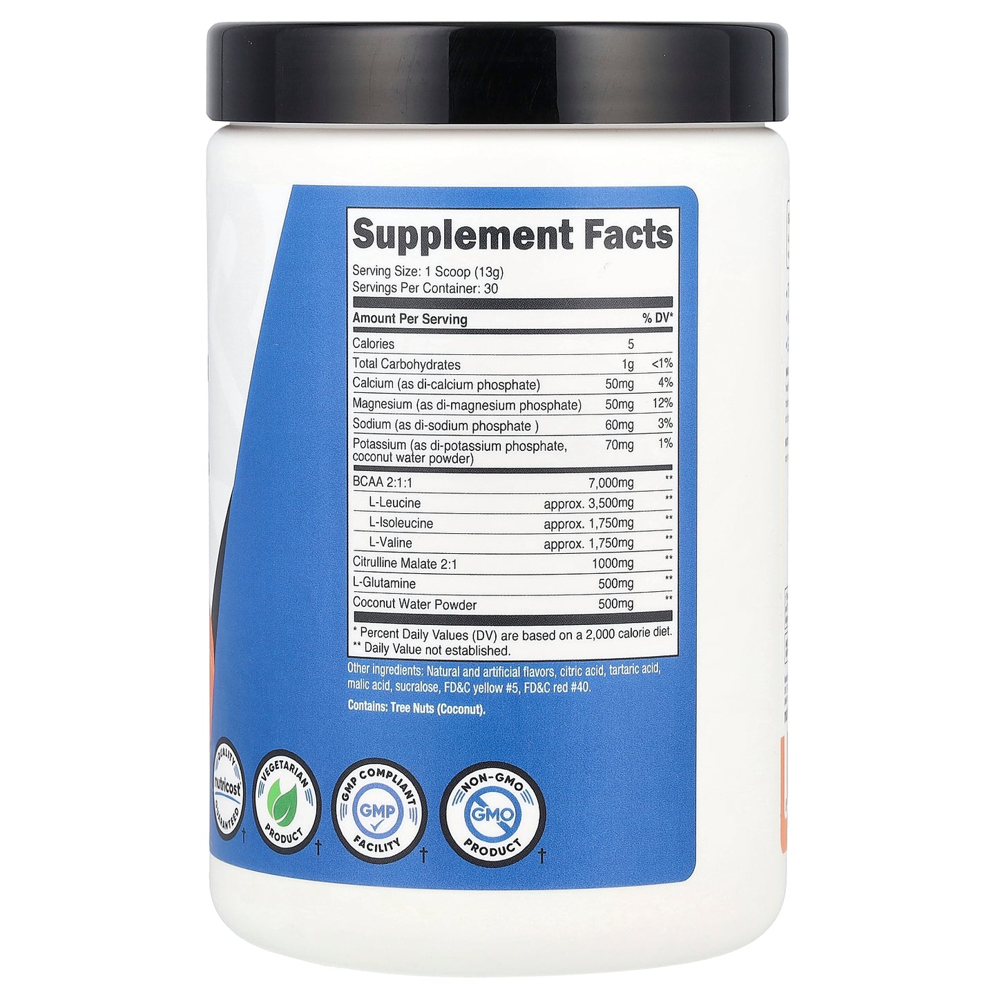 Nutricost, Performance, BCAA+, Peach Rings, 13.5 oz (378 g)