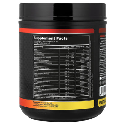 Gorilla Mind, Mode®, Pre-Workout Formula, Blackberry Lemonade, 1.79 lb (812 g)