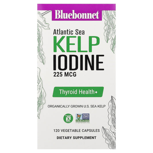 Bluebonnet Nutrition, Atlantic Sea Kelp Iodine, 225 mcg, 120 Vegetable Capsules