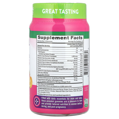 Nature's Truth, Prenatal Multi + DHA, Folic Acid Gummies, Delicious Fruit, 60 Gummies