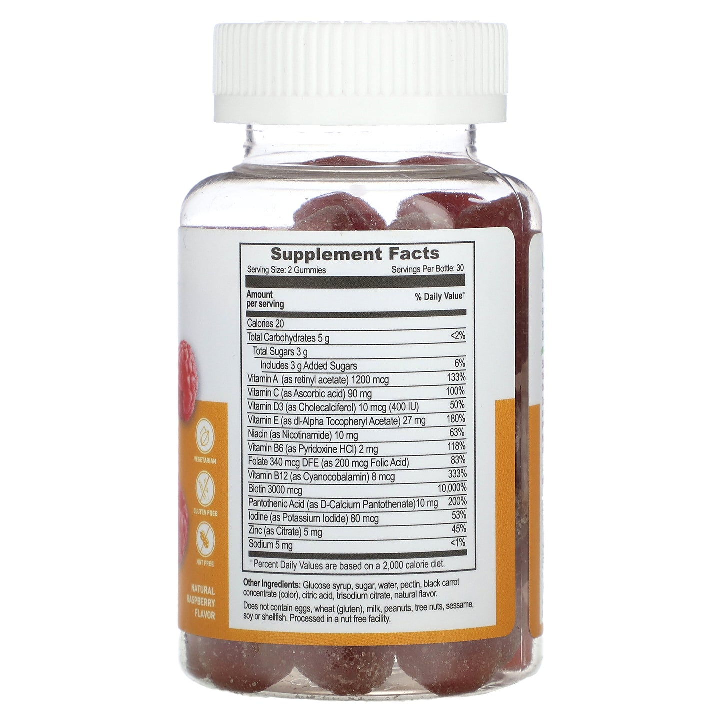 Lifeable, Women's Multivitamin Gummies, Natural Raspberry, 60 Gummies