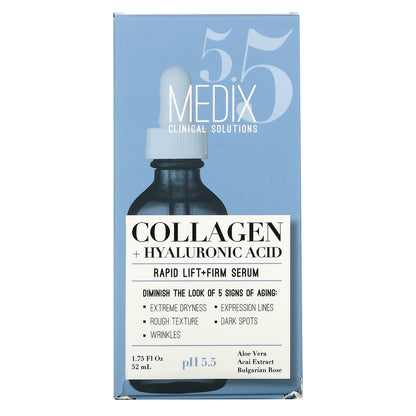 Medix 5.5, Collagen + Hyaluronic Acid, Rapid Lift + Firm Serum, 1.75 fl oz (52 ml)