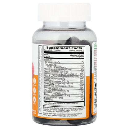 Lifeable, Postnatal Multivitamin Gummies, Raspberry, 60 Gummies