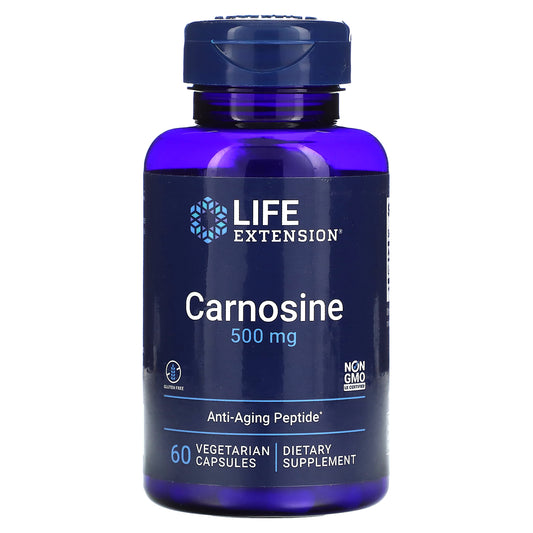 Life Extension, Carnosine, 500 mg, 60 Vegetarian Capsules