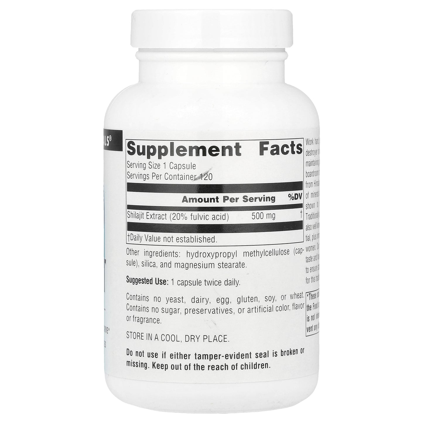 Source Naturals, Shilajit Extract , 500 mg , 120 Vegan Capsules