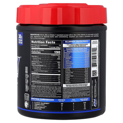 ALLMAX, CLASSIC ALLWHEY®, 100% Whey Protein Source, Chocolate, 0.9 lbs (425 g)