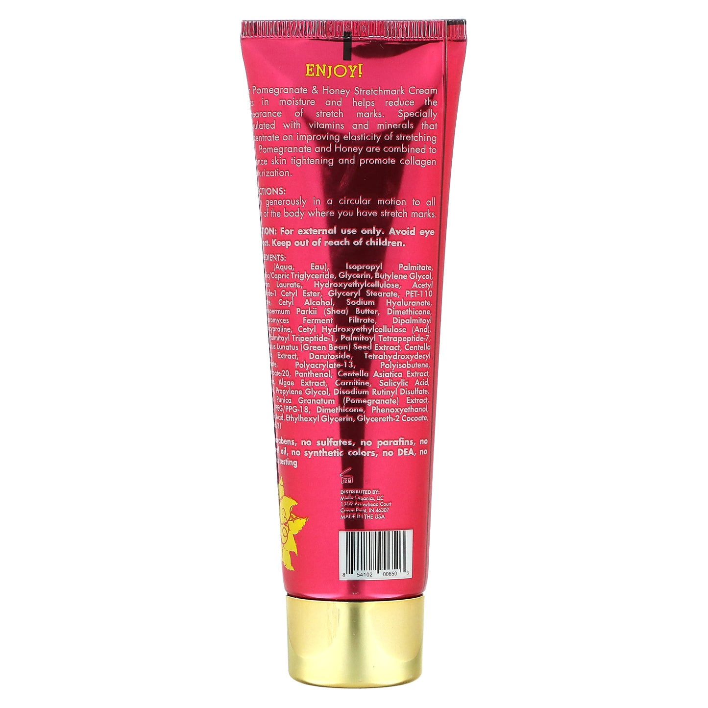 Mielle, Stretch Mark Cream, Pomegranate & Honey, 3 fl oz (85 g)