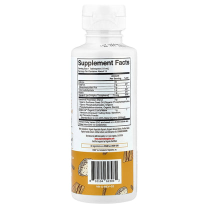 MaryRuth's, Organic Lion's Mane Mushroom, Liposomal Liquid Supplement, Coffee Cake , 7.6 fl oz (225 ml)