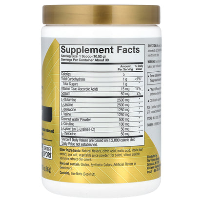 True Athlete, Natural Recovery With Coconut Water and Citrulline, Mixed Berry , 11.1 oz (316 g)