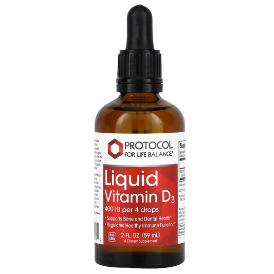 Protocol for Life Balance, Liquid Vitamin D3, 400 IU, 2 fl oz (59 ml)