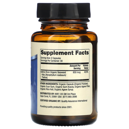 Dr. Mercola, Iodine From Organic Seaweed, 60 Capsules (325 mcg per Capsule)