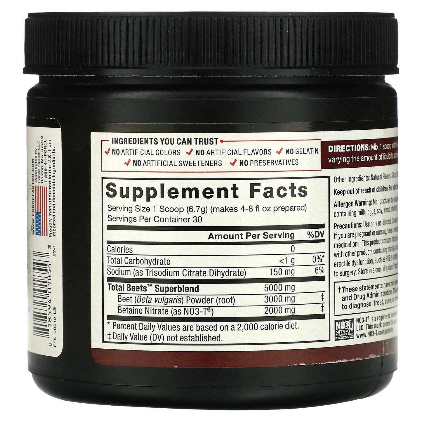 Force Factor, Total Beets™, Original Drink Powder, Black Cherry, 7.1 oz (201 g)