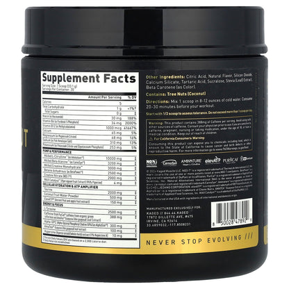 Kaged, Elite Series, Pre-Workout, Caribbean Sunrise, 1.45 lb (662 g)