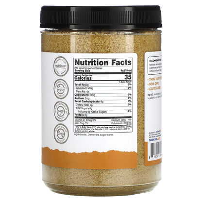 Nutricost, Pantry, Demerara Sugar, Unrefined Sweetener, 64.8 oz (1,814 g)