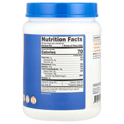 Nutricost, Dextrose, Unflavored, 2 lb (907 g)