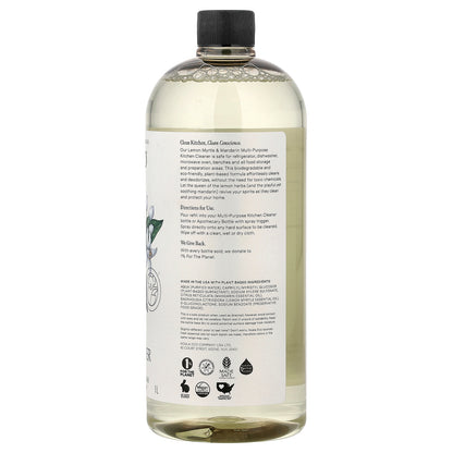 Koala Eco, Natural Multi-Purpose Kitchen Cleaner, Refill, Australian Lemon Myrtle & Mandarin Essential Oil, 33.8 fl oz (1 l)