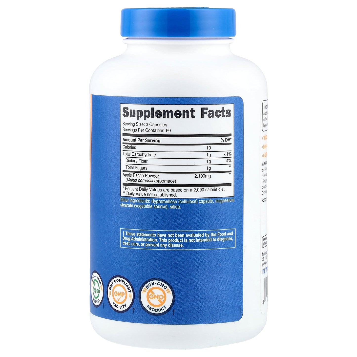 Nutricost, Apple Pectin, 180 Capsules (700 mg per Capsule)