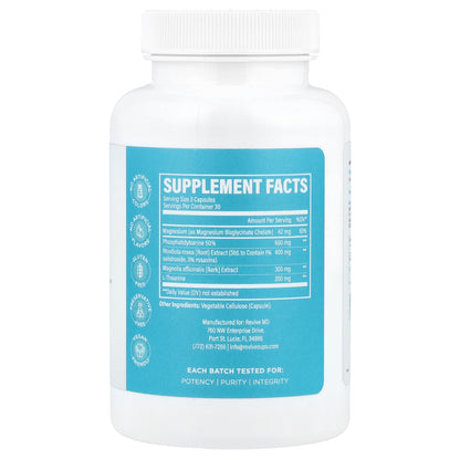 Revive, Cortisol Support, 90 Vegetarian Capsules