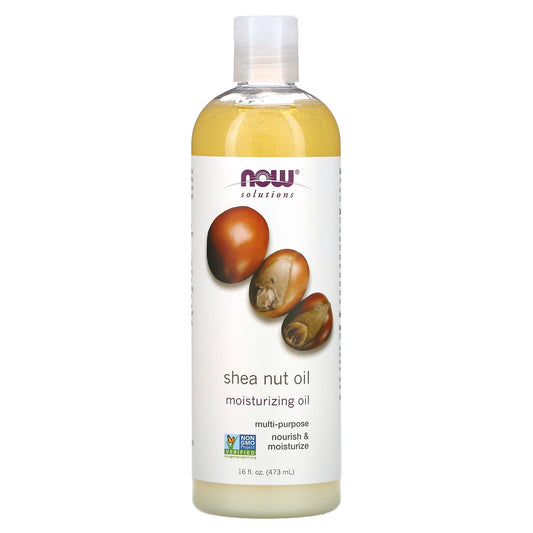 NOW Foods, Solutions, Shea Nut Oil, Moisturizing Oil, 16 fl oz (473 ml)