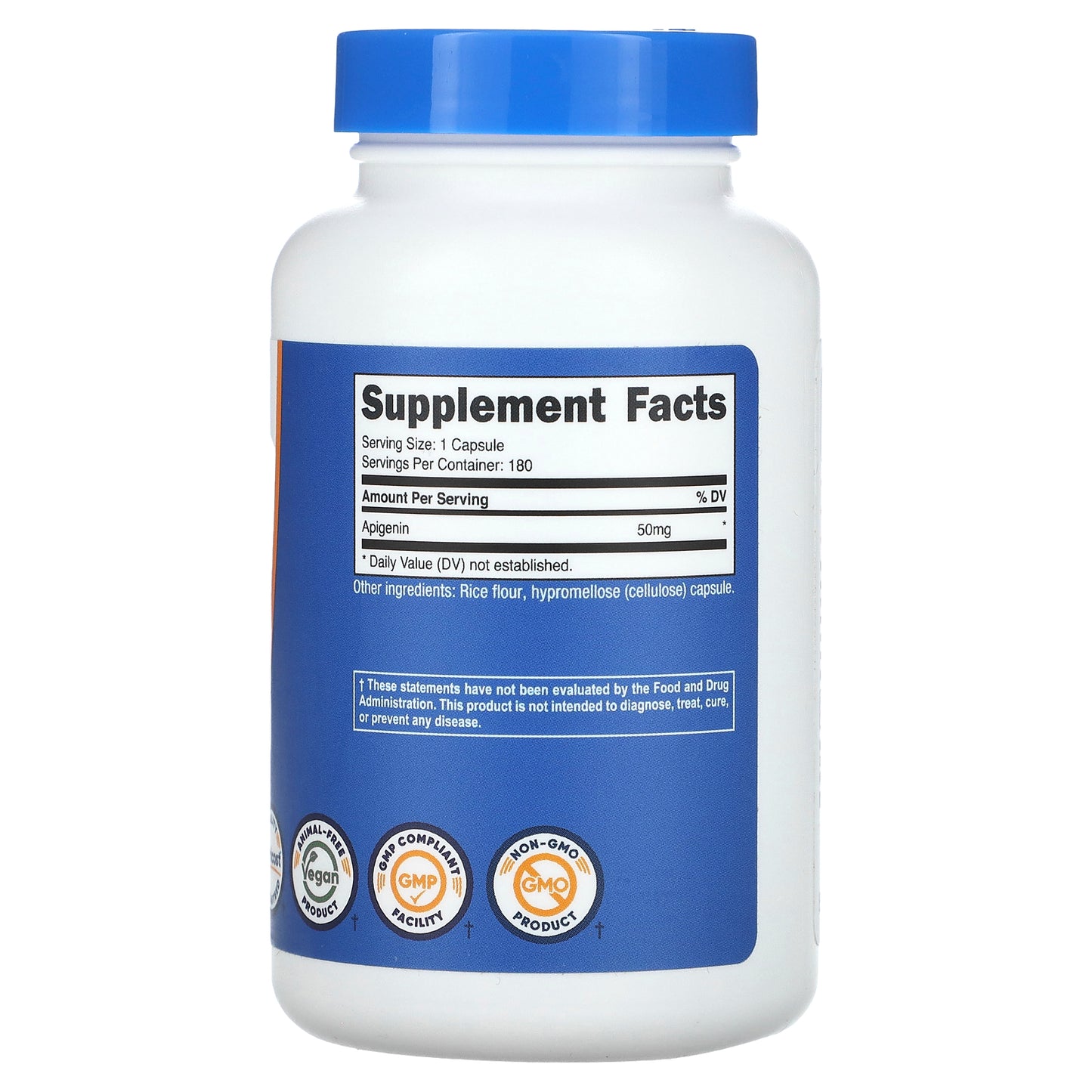 Nutricost, Apigenin, 50 mg, 180 Capsules