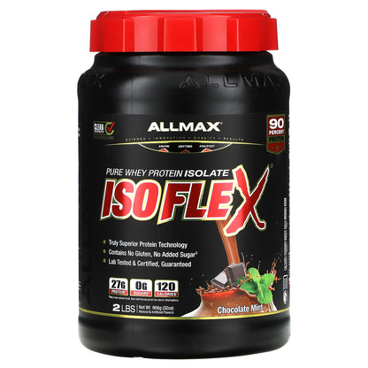 ALLMAX, ISOFLEX®, Pure Whey Protein Isolate, Chocolate Mint, 2 lbs (908 g)