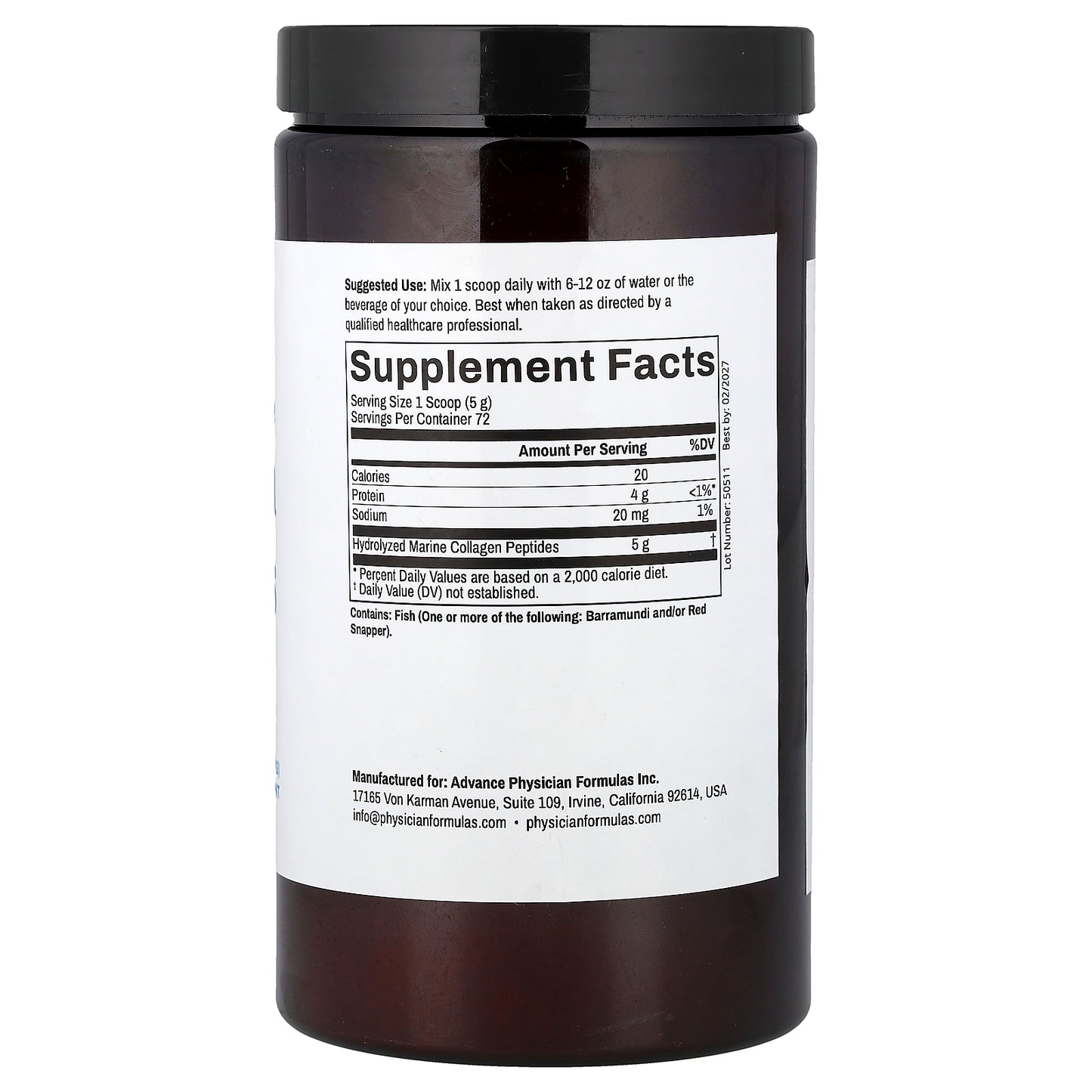 Advance Physician Formulas, Wild Caught Marine Collagen Peptides, 12.7 oz (360 g)