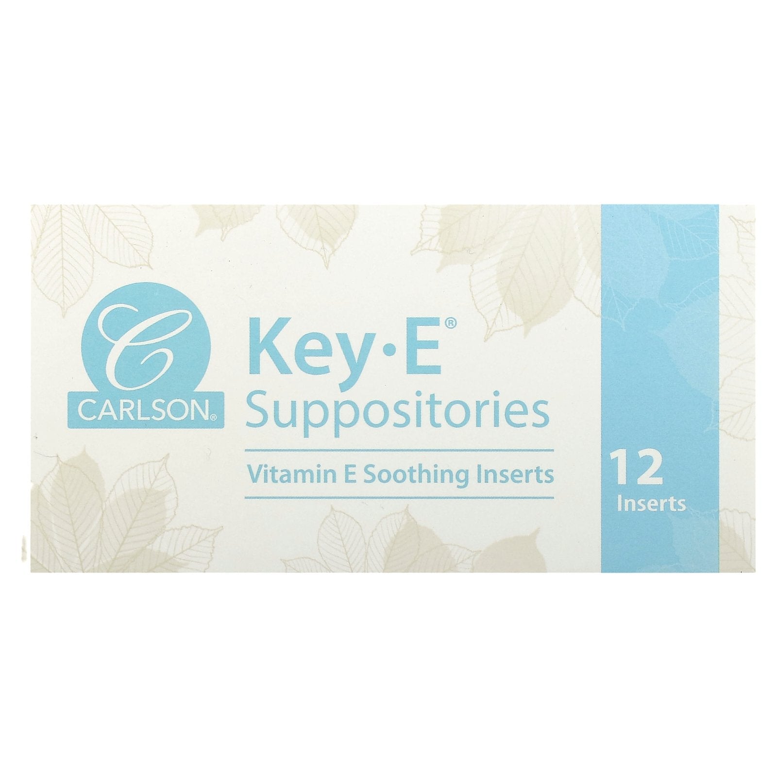 Carlson, Key-E Suppositories, 12 Inserts