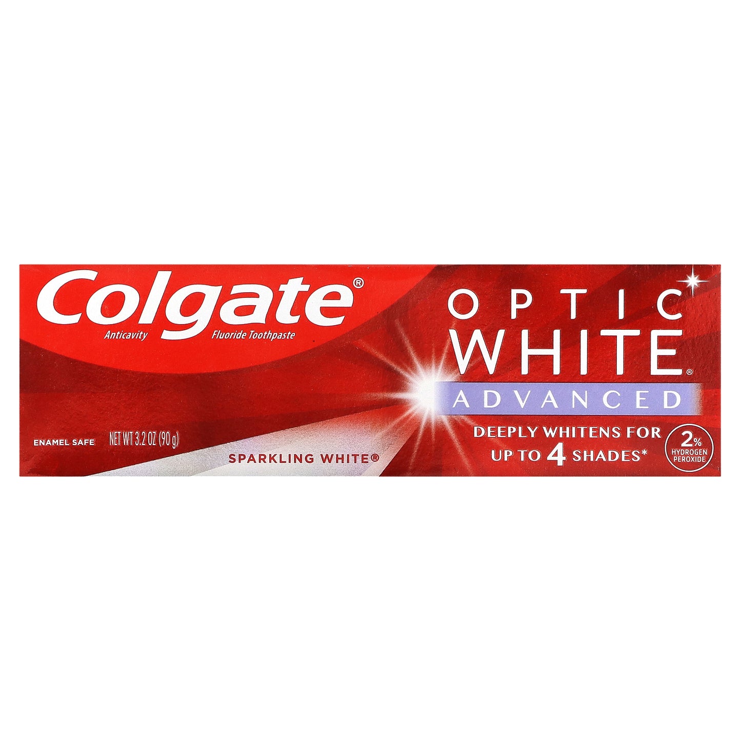 Colgate, Optic White, Advanced, Anticavity Fluoride Toothpaste, 3.2 oz (90 g)