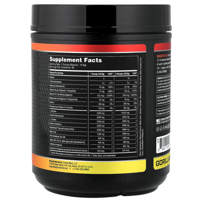 Gorilla Mind, Mode, Pre-Workout Formula, Orange Rush, 1.75 lb (796 g)