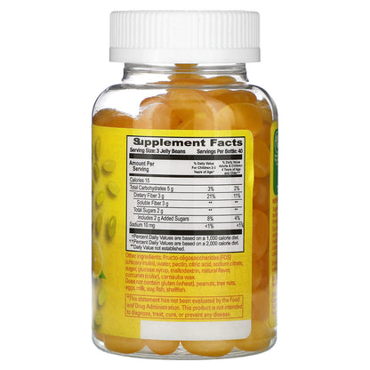 Human Beanz, Kids, Fiber Jelly Beans, Lemon Blast , 120 Jelly Beans