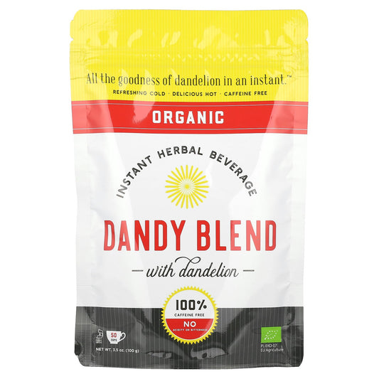 Dandy Blend, Organic Instant Herbal Beverage with Dandelion, Caffeine Free, 3.53 oz (100 g)