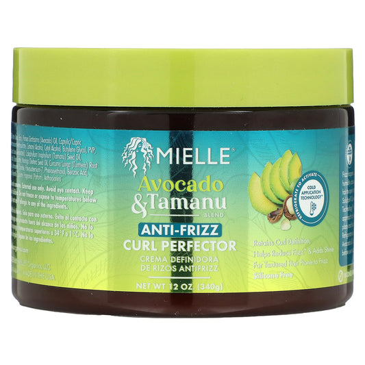 Mielle, Anti-Frizz Curl Perfector, Avocado & Tamanu, 12 oz (340 g)