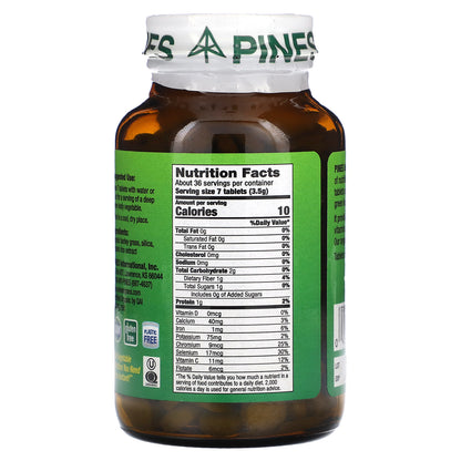 Pines International, Barley Grass, 250 Tablets