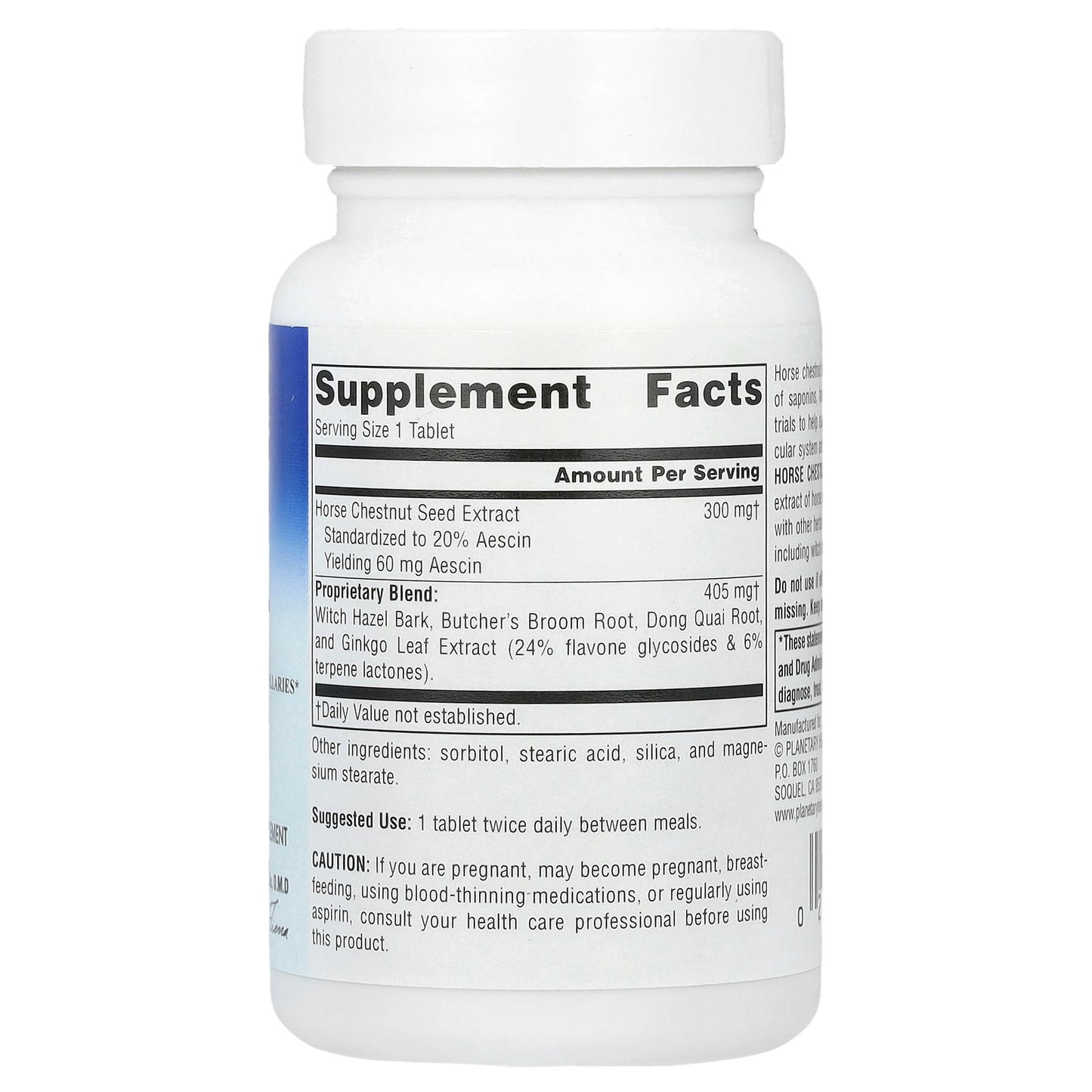 Planetary Herbals, Horse Chestnut Vein Strength™, 42 Tablets