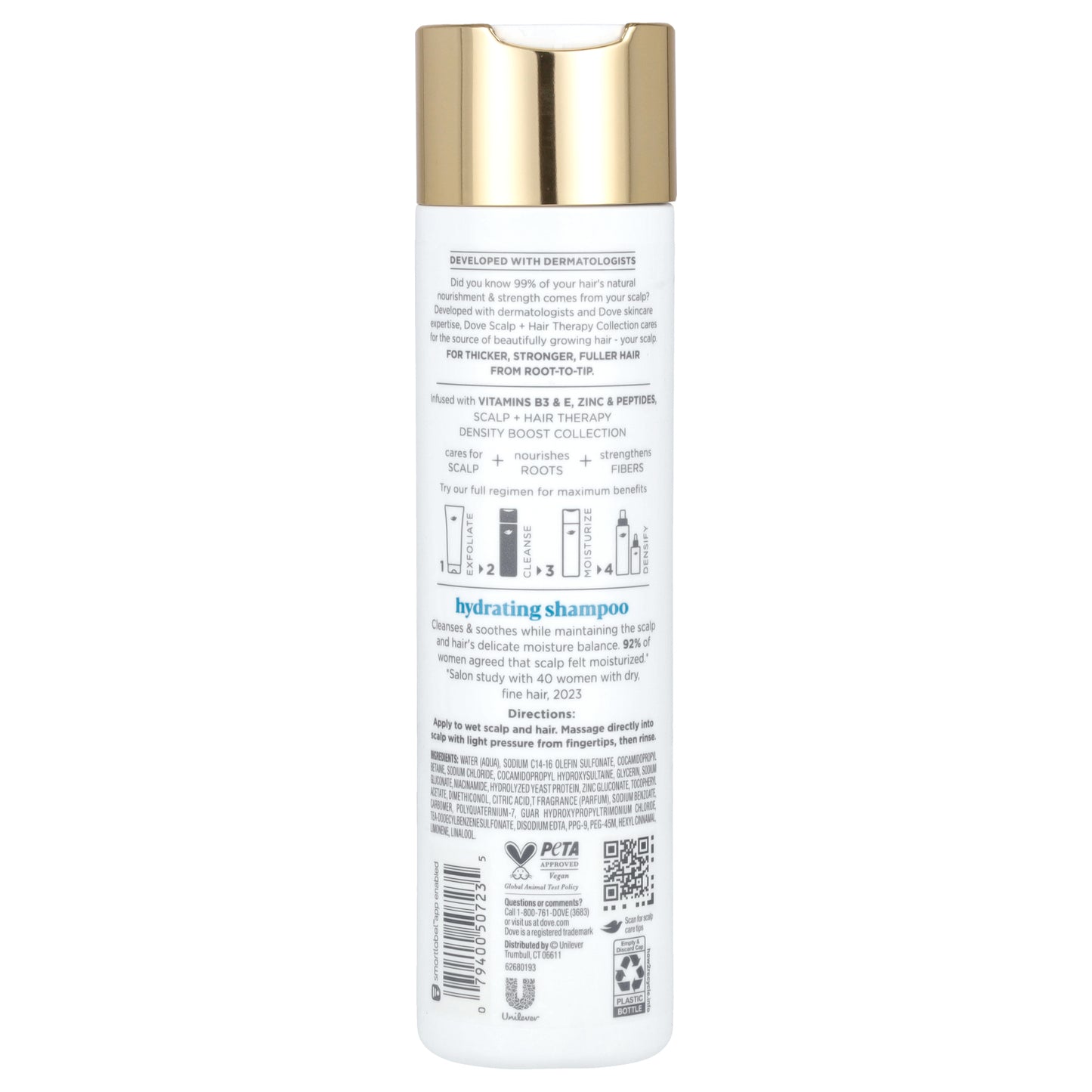 Dove, Scalp + Hair Therapy, Hydrating Shampoo, 9.25 fl oz (273 ml)