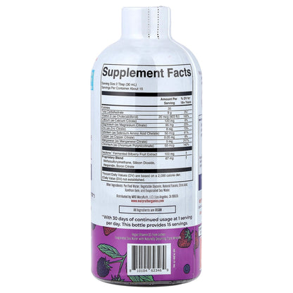 MaryRuth's, Liquid Nighttime Multimineral + Skin Renew, Berry Dream, 15.22 fl oz (450 ml)