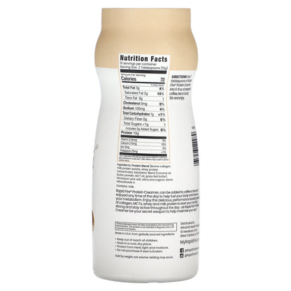 RAPIDFIRE, Protein Creamer, Toasted Hazelnut , 7.94 oz (225 g)