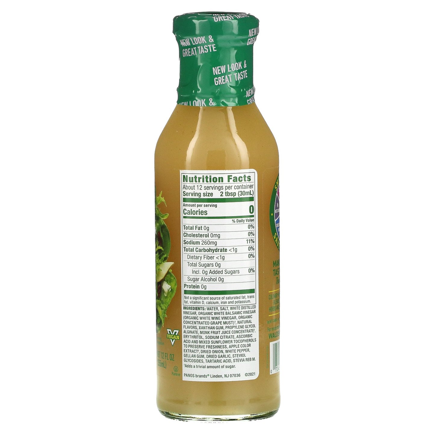 Walden Farms, Pear & White Balsamic Vinaigrette Dressing, 12 fl oz (355 ml)