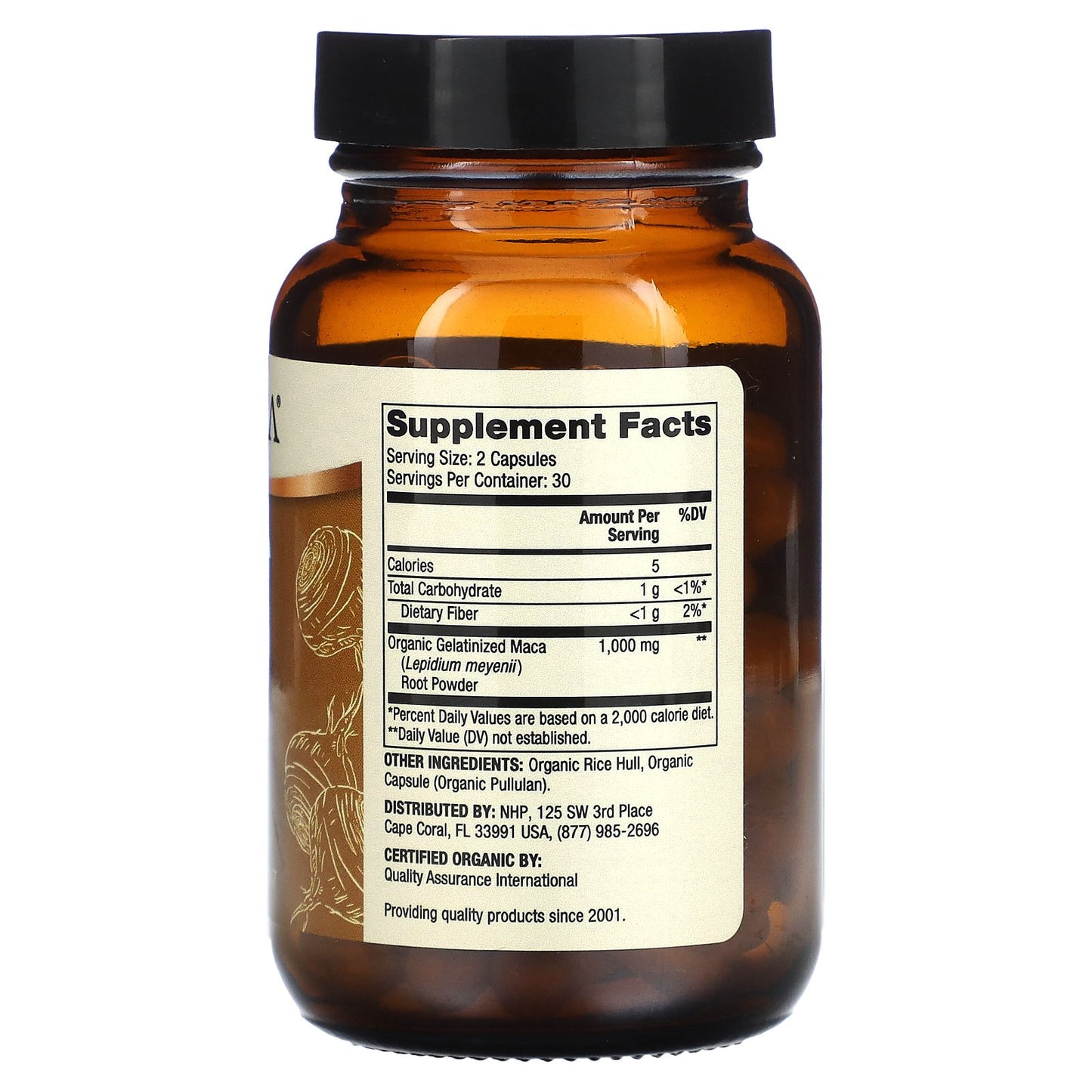 Dr. Mercola, Organic Maca Gelatinized, 60 Capsules