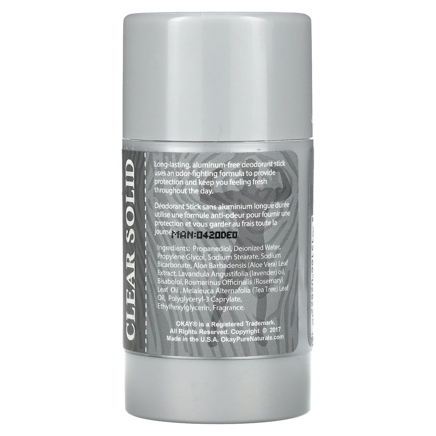 Okay Pure Naturals, Men's Aluminum Free Deodorant, Fresh, 3 oz (85 g)