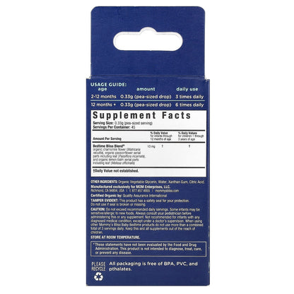 Mommy's Bliss, Organic Baby Bedtime Paci Gel, Age 2 Months+, 0.53 oz (15 g)