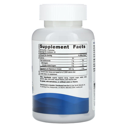 Nordic Naturals, Magnesium Gummies, Blueberry Lavender, 60 Gummies (100 mg per Gummy)