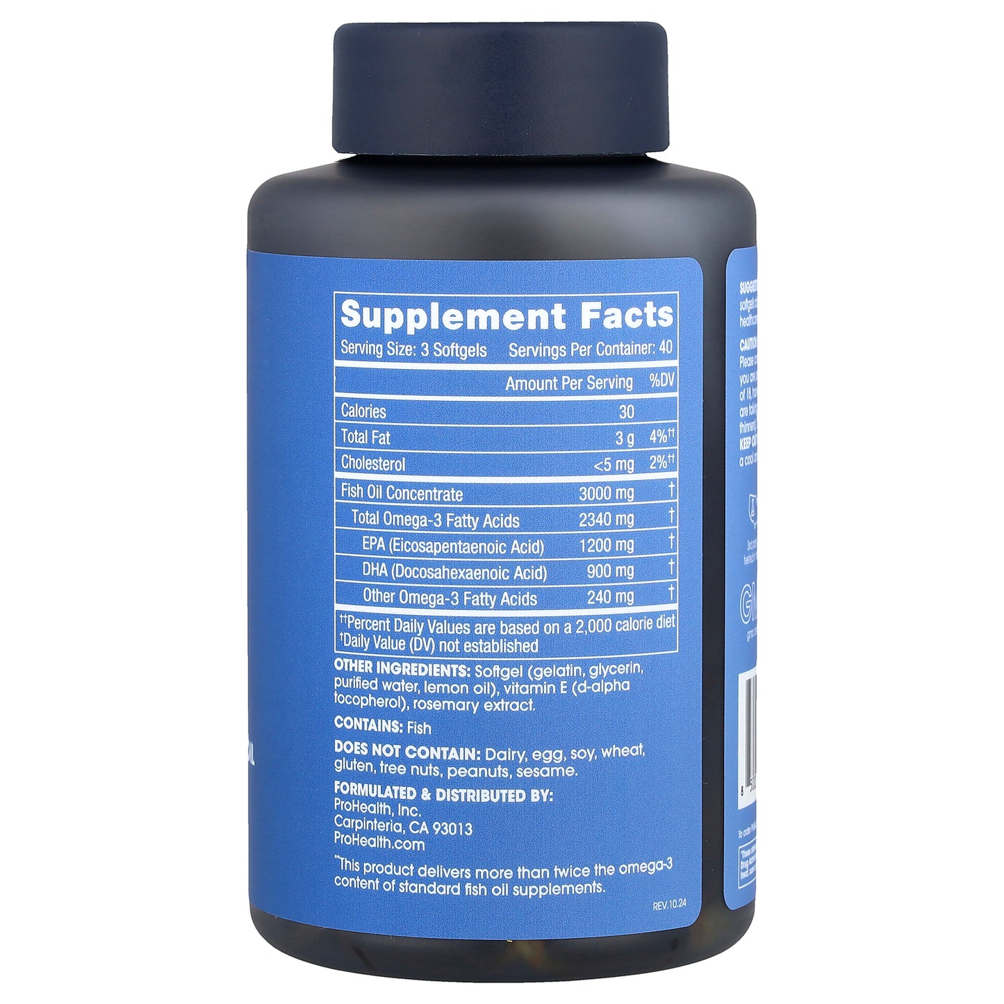 ProHealth Longevity, Omega-3 Fish Oil, 120 Softgels (1,000 mg per Softgel)