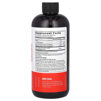 Force Factor, Chlorophyll Liquid, Natural Mint, 136 mg, 16 fl oz (473 ml) (136 mg per 2 Tbsp)