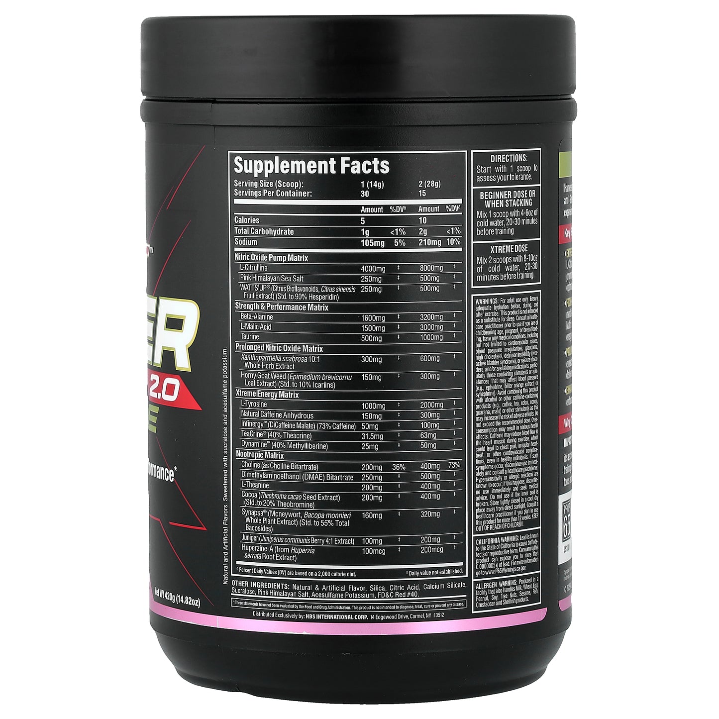 ALLMAX, Impact™ Igniter Xtreme 2.0, Bubble Gum, 14.82 oz (420 g)