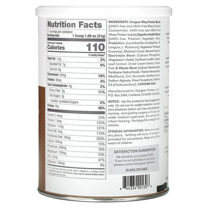 Designer Wellness, Designer Whey, Natural 100% Whey Protein Powder, Gourmet Chocolate, 12 oz (340 g)